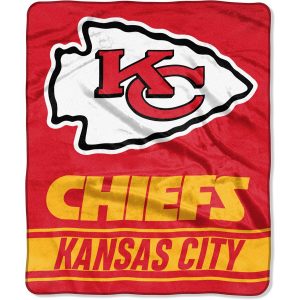 The Northwest Company Kansas City Chiefs 50″ x 60″ Stabilize Raschel Plush Throw Blanket