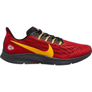 Kansas City Chiefs Nike Air Zoom Pegasus 36 Running Shoes – Red/Gold