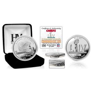 Kansas City Chiefs Highland Mint Super Bowl LIV Champions Pure Silver Mint Coin
